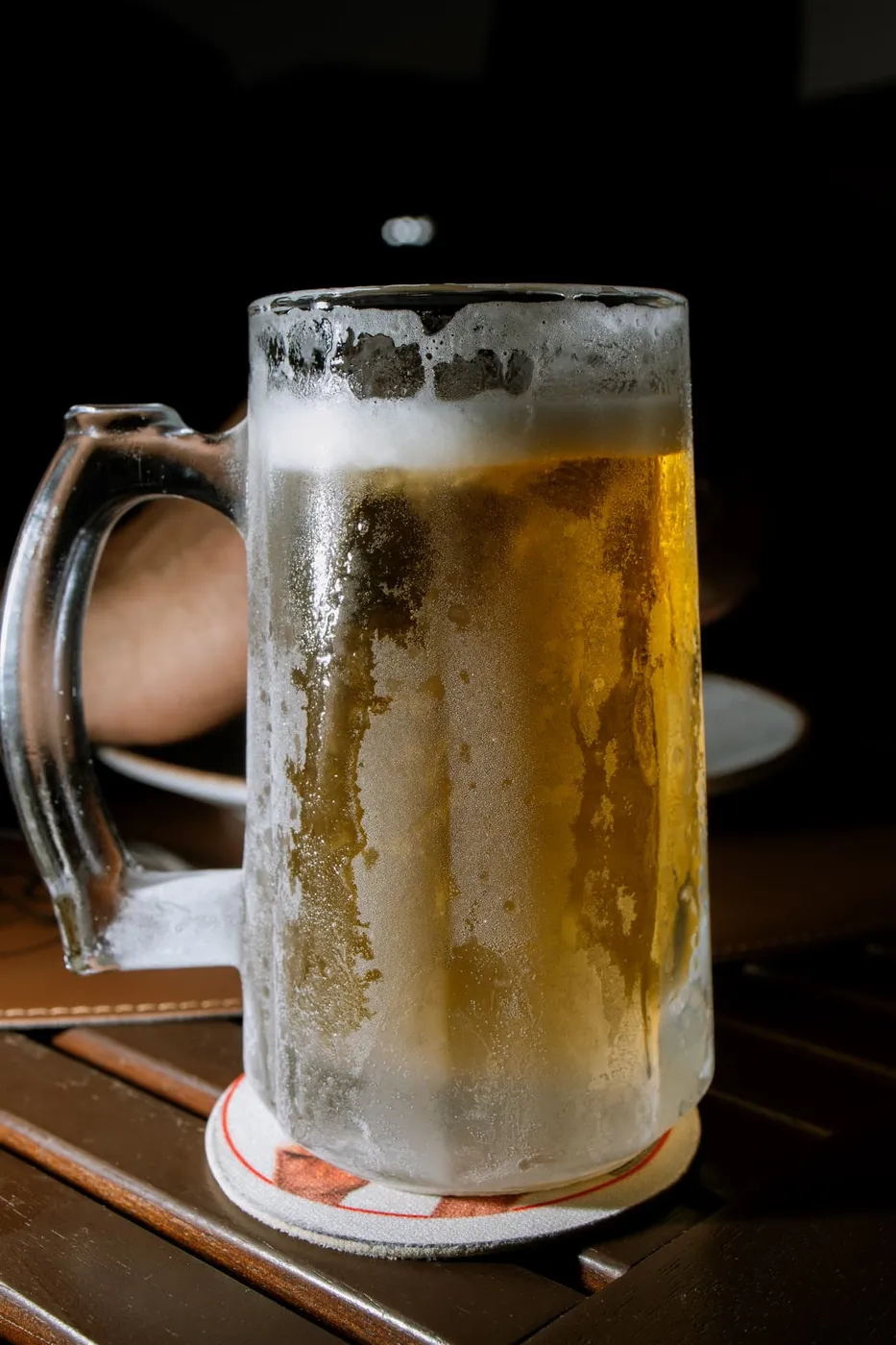 Chopp gelado servido no Prime Beach Lounge Bar